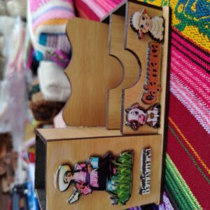 Tarjetero de Cuero Repujado